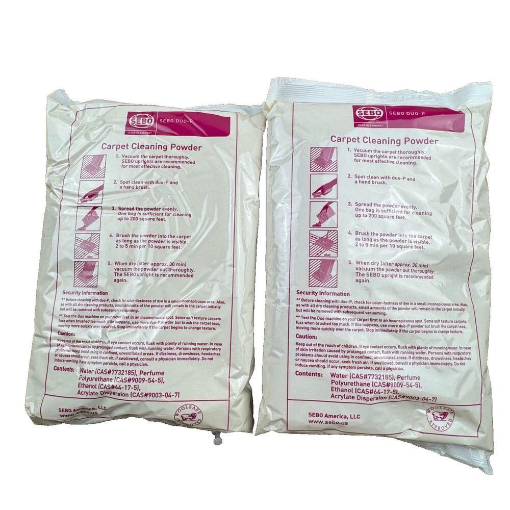 Sebo Duo-P Carpet Cleaning Powder 2Pack